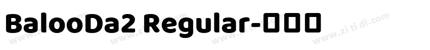 BalooDa2 Regular字体转换